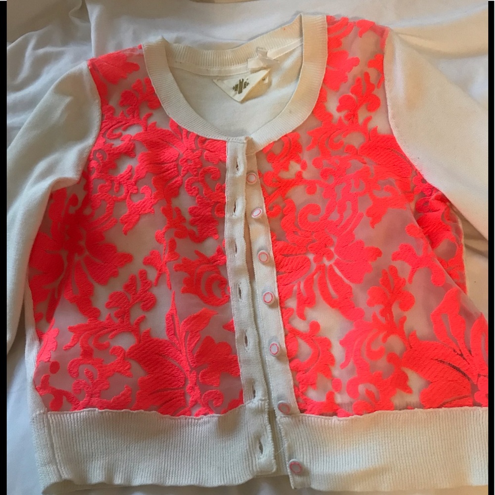 Lace sweater from Anthropologie size xs like new